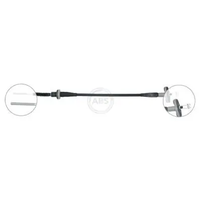 Económico Cable de accionamiento, accionamiento del embrague A.B.S. K24350